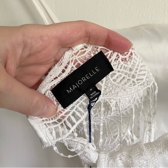 NWT SET - MAJORELLE Honolua crop top & Pant in Ivory - medium ($400) - Picture 11 of 12